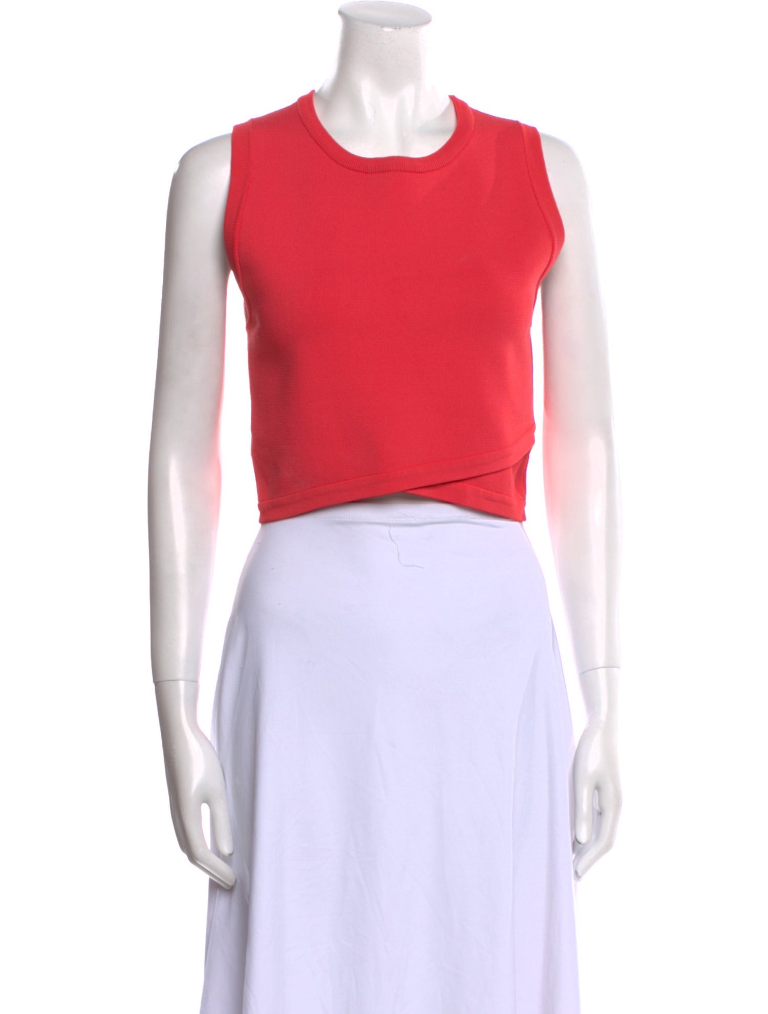 A.L.C. Crew Neck Sleeveless Crop Top