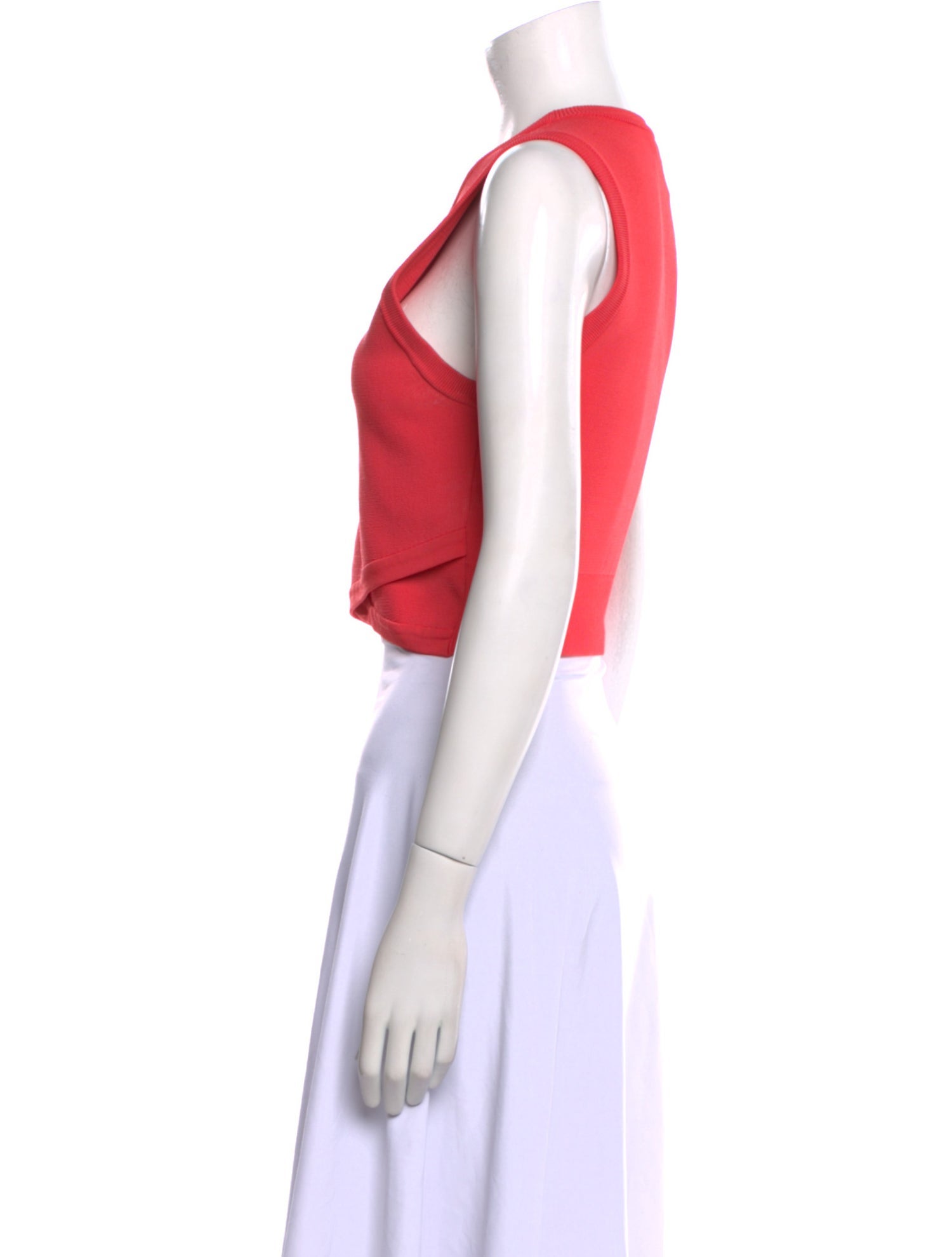 A.L.C. Crew Neck Sleeveless Crop Top