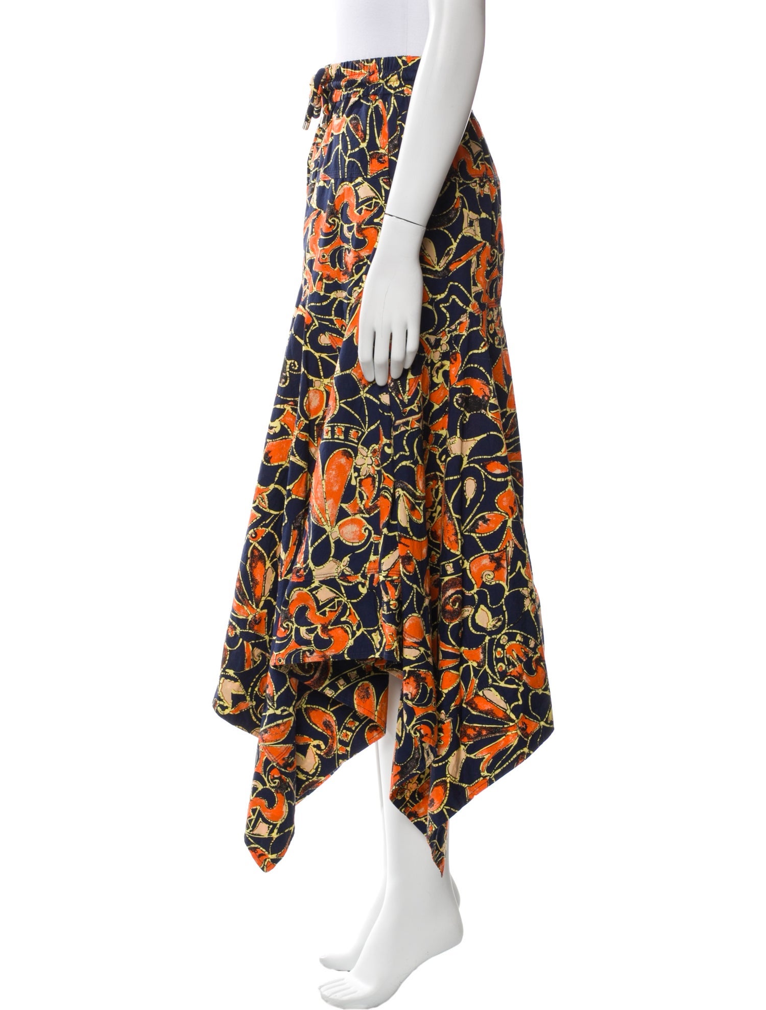 A.L.C. Floral Print Midi Length Skirt
