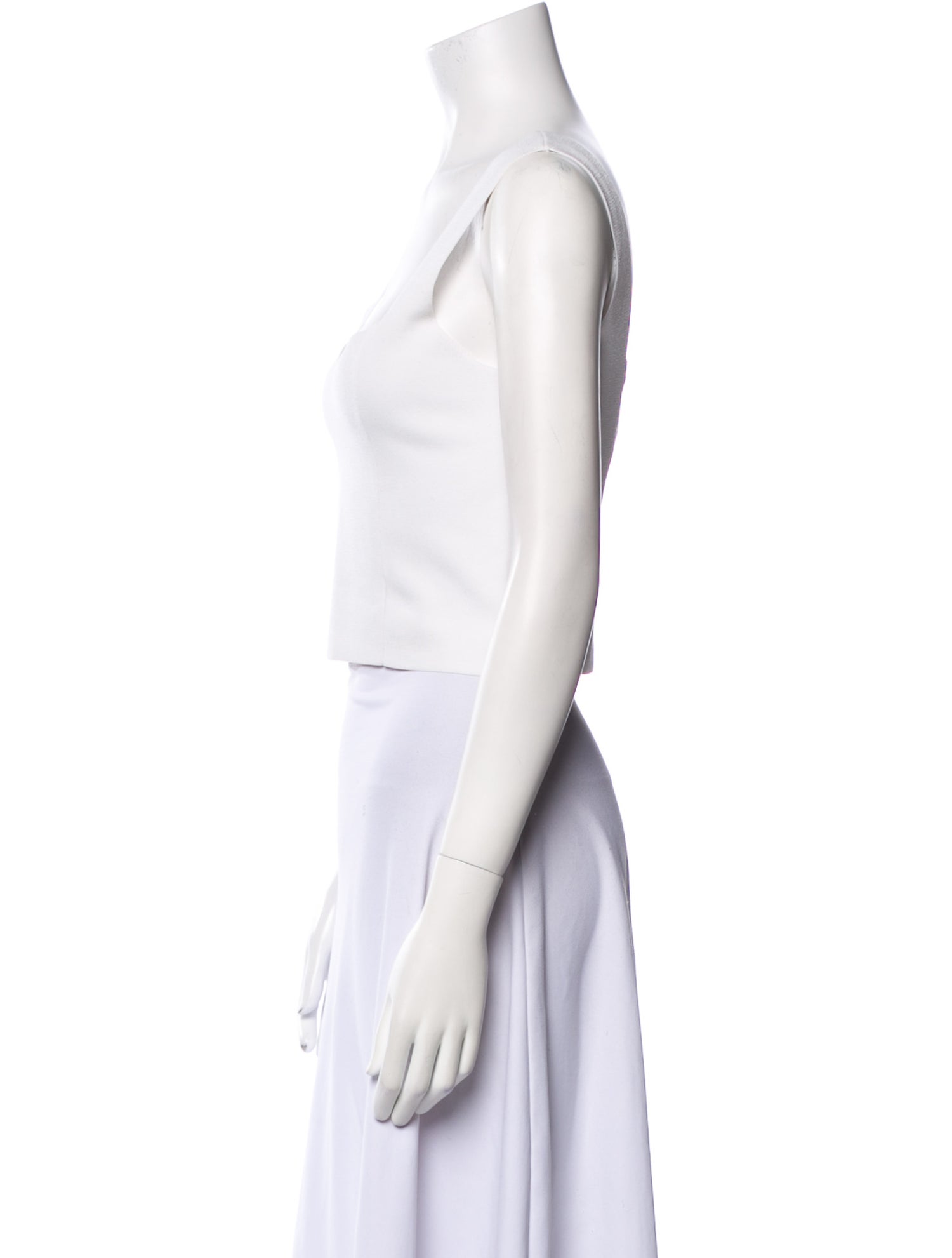 A.L.C. Square Neckline Sleeveless Crop Top