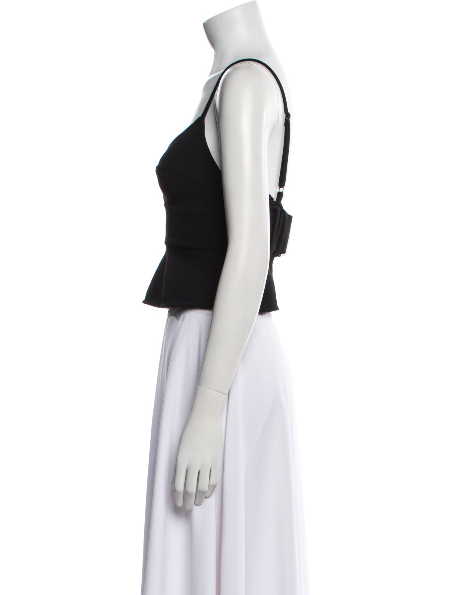 A.L.C. V-Neck Sleeveless Crop Top