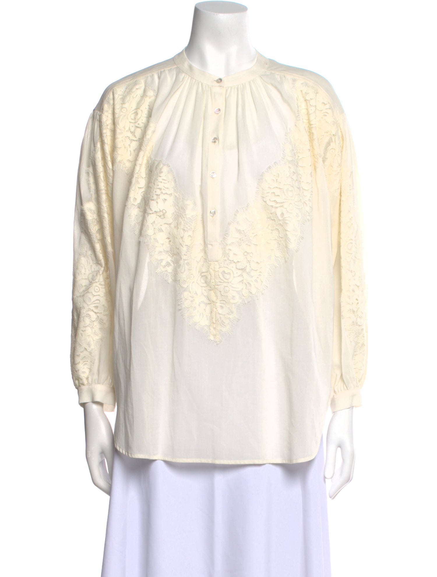 A.L.C. Mock Neck Three-Quarter Sleeve Blouse w/ Tags