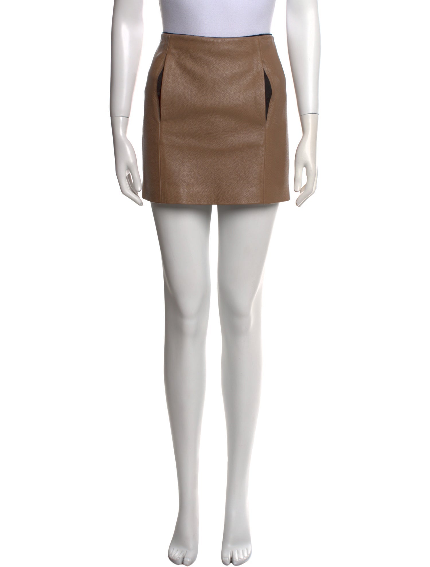 A.L.C. Leather Mini Skirt