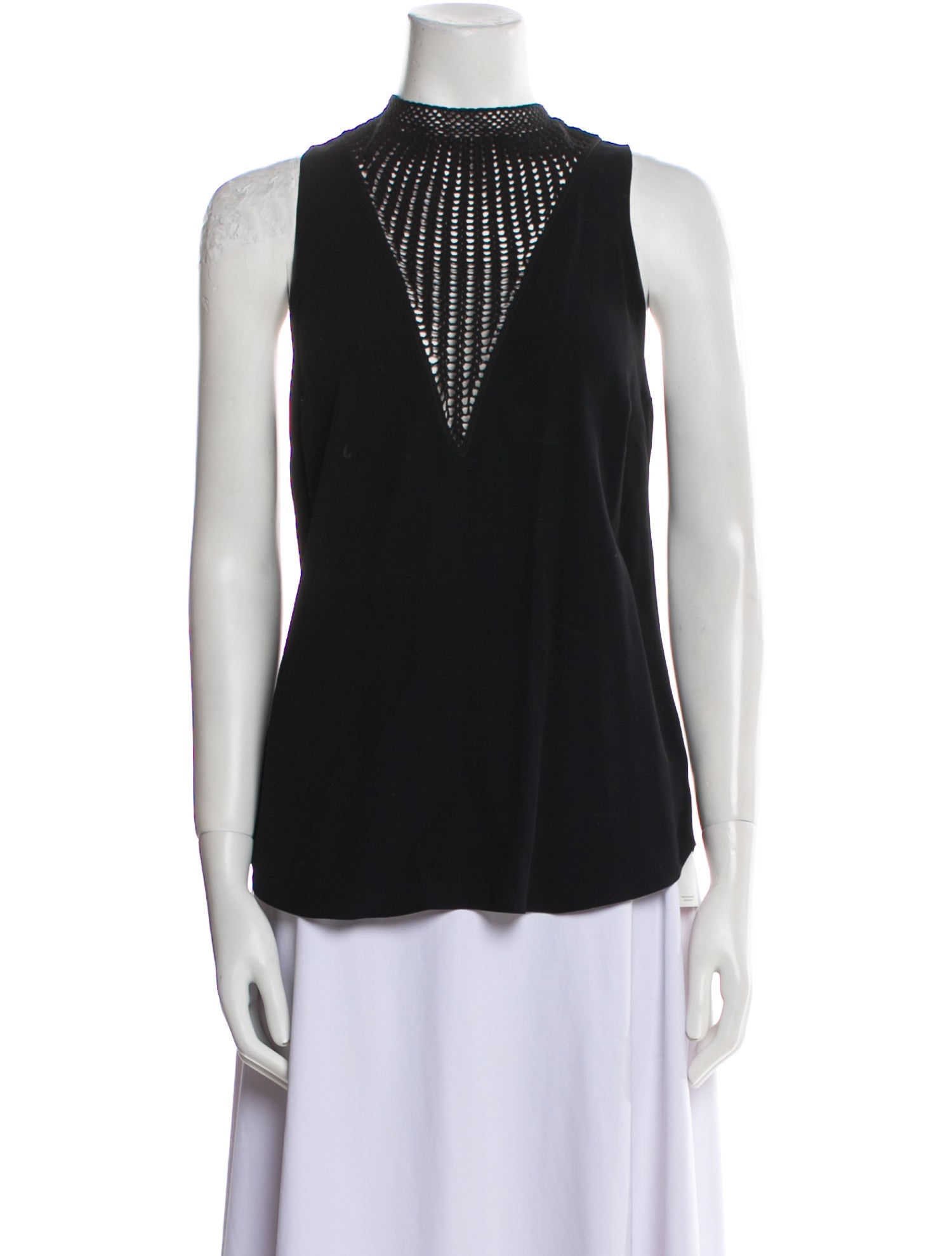 A.L.C. Mock Neck Sleeveless Blouse