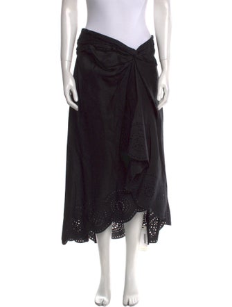 A.L.C. Linen Midi Length Skirt