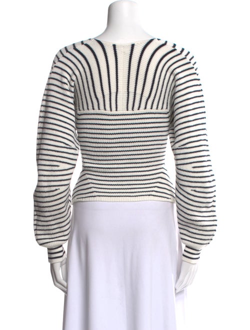 A.L.C. Striped Square Neckline Sweater