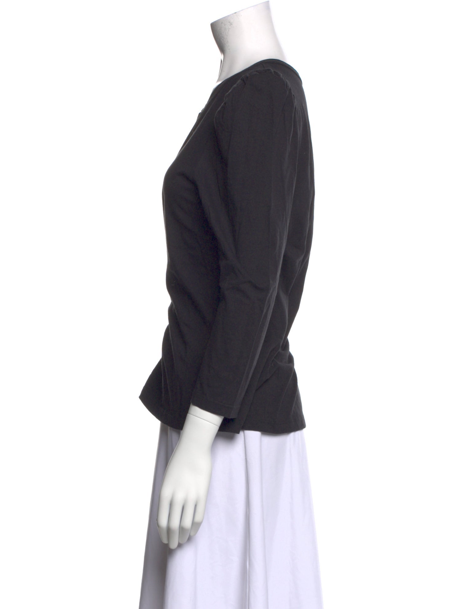 A.L.C. Scoop Neck Three-Quarter Sleeve Top