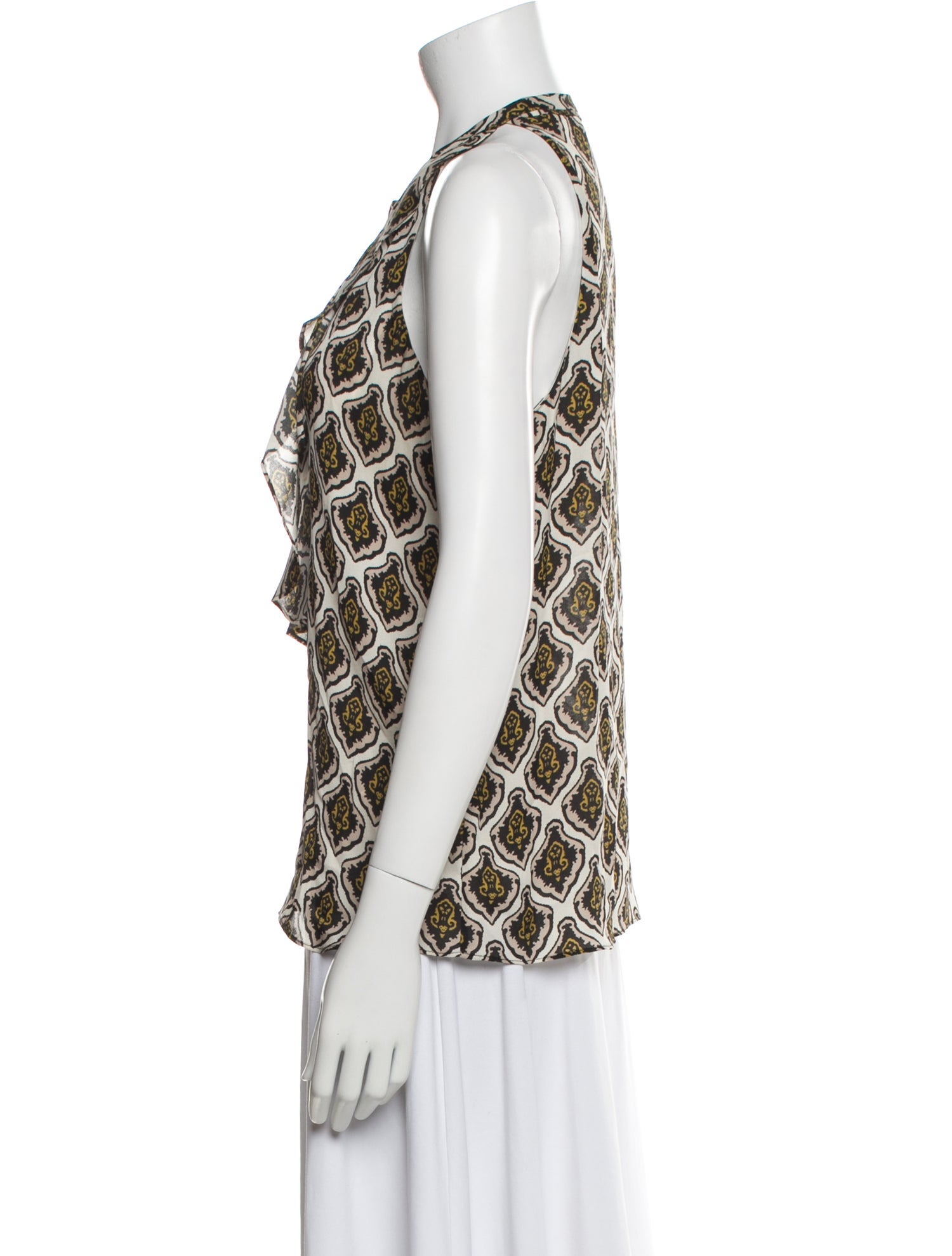 A.L.C. Silk Printed Blouse