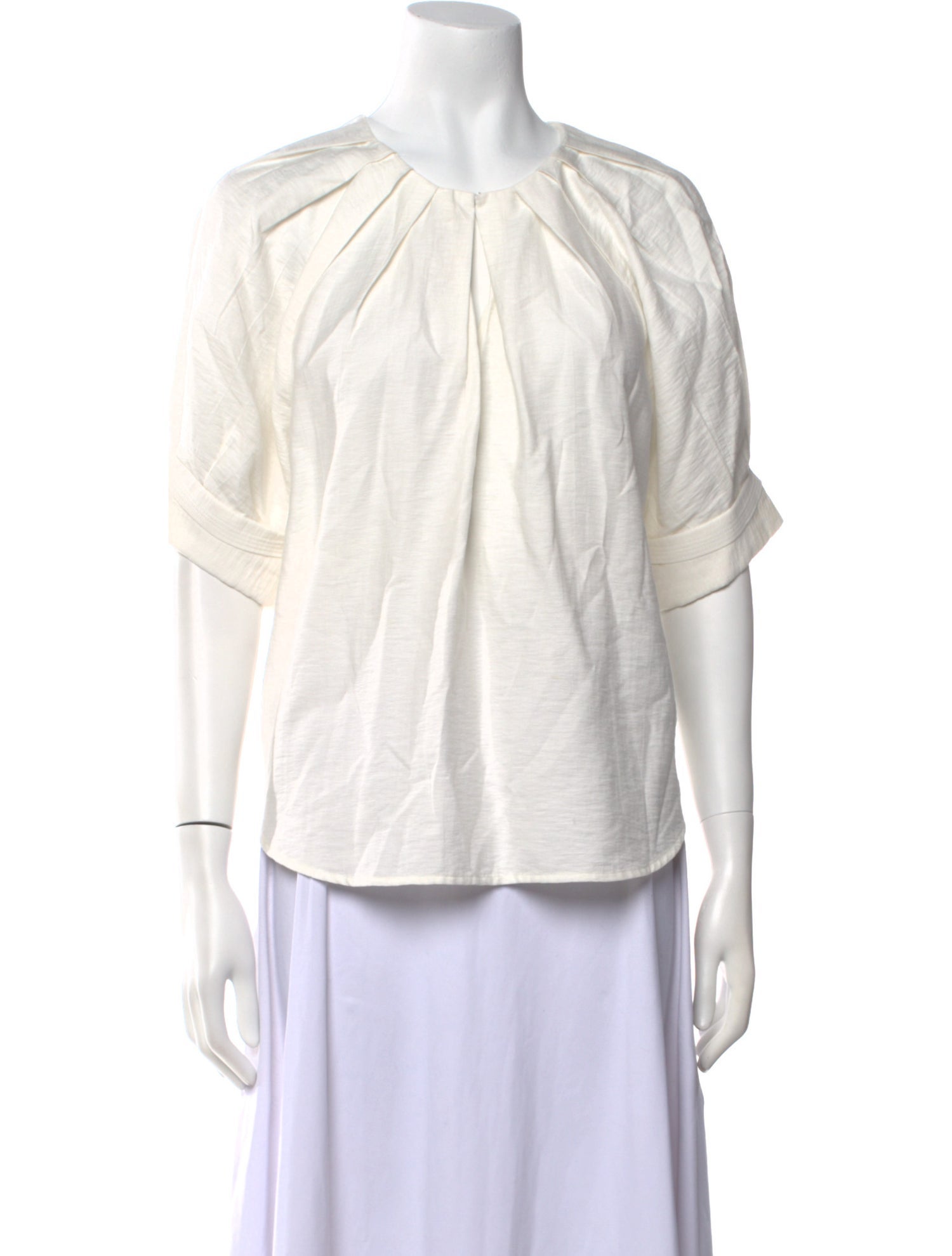 A.L.C. Crew Neck Three-Quarter Sleeve Top