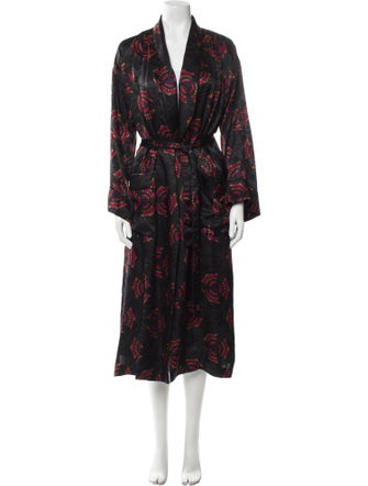A.L.C. Silk Printed Robe