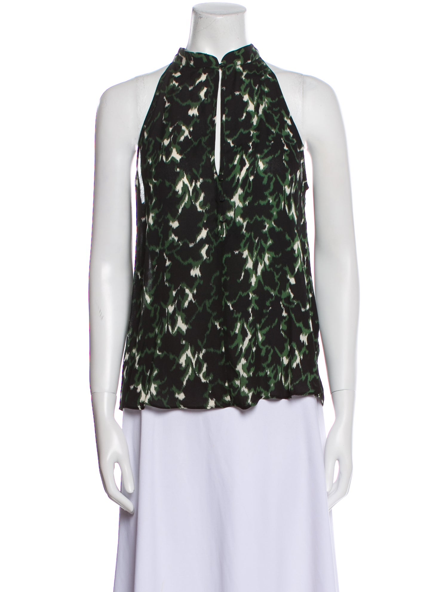 A.L.C. Silk Printed Blouse