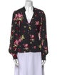 A.L.C. Silk Floral Print Blouse