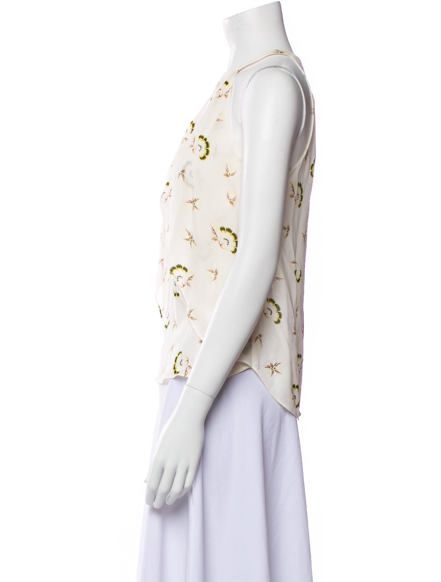 A.L.C. Silk Floral Print Blouse w/ Tags