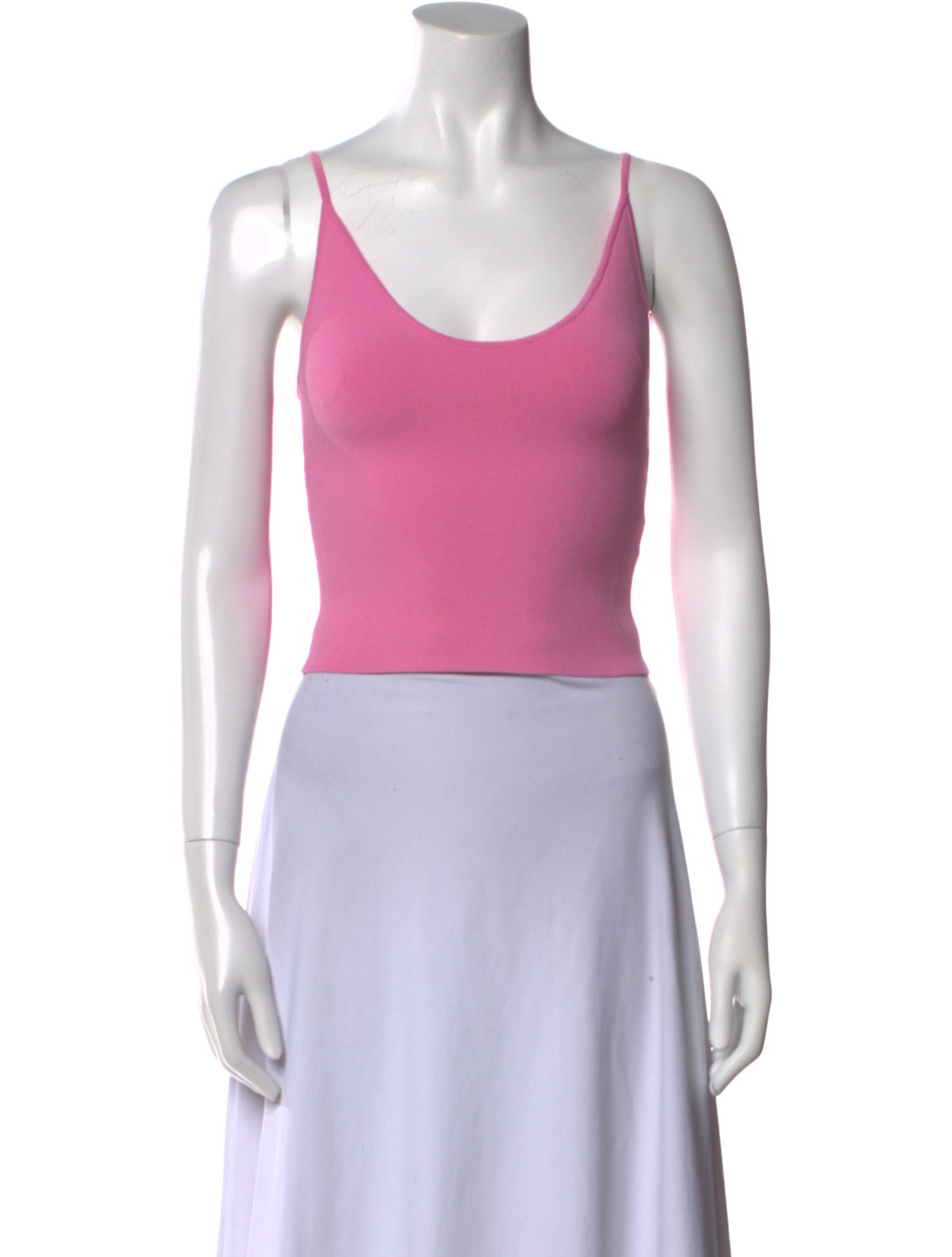 A.L.C. Scoop Neck Sleeveless Crop Top