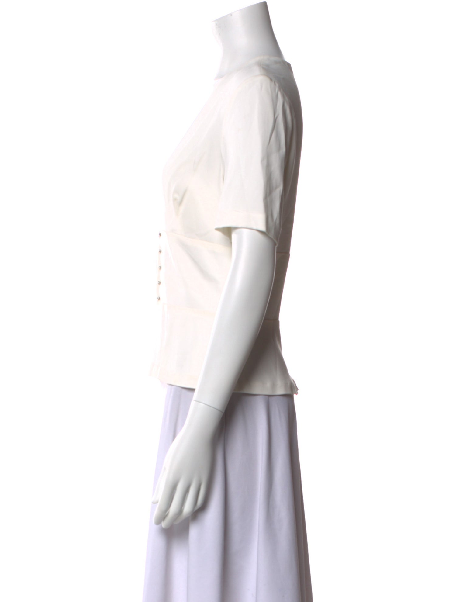 A.L.C. V-Neck Short Sleeve Top