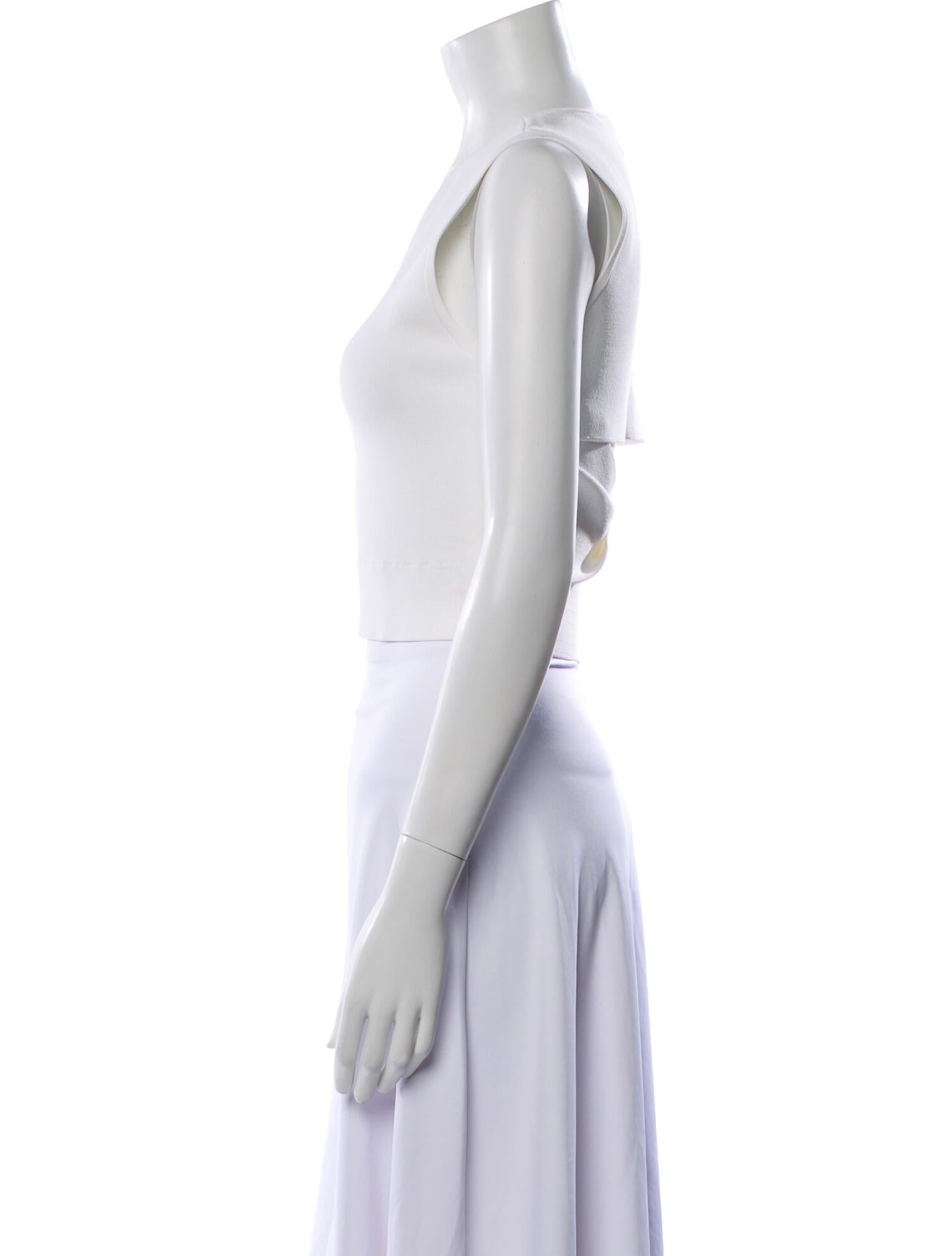 A.L.C. Crew Neck Sleeveless Crop Top