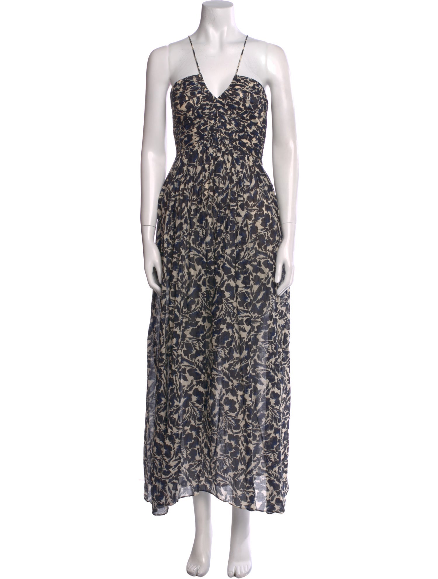 A.L.C. Romy Floral Halter Maxi Dress Long Dress