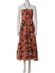 A.L.C. Printed Midi Length Dress