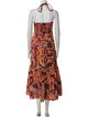 A.L.C. Printed Midi Length Dress