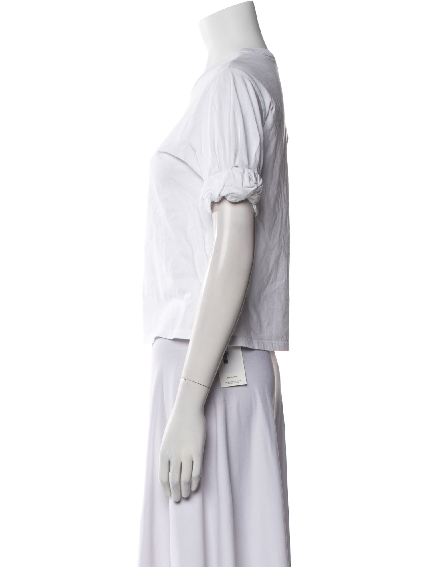 A.L.C. Bateau Neckline Short Sleeve T-Shirt