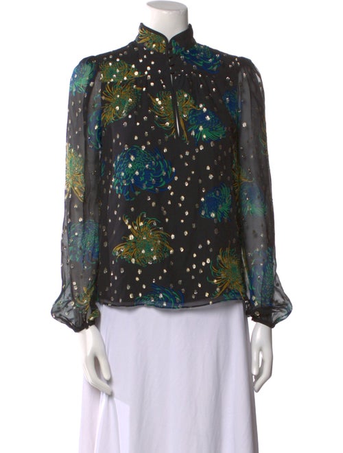 A.L.C. Silk Printed Blouse