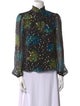 A.L.C. Silk Printed Blouse
