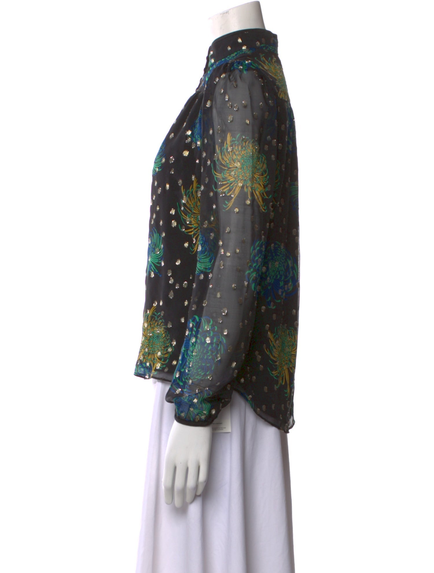 A.L.C. Silk Printed Blouse