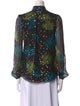 A.L.C. Silk Printed Blouse