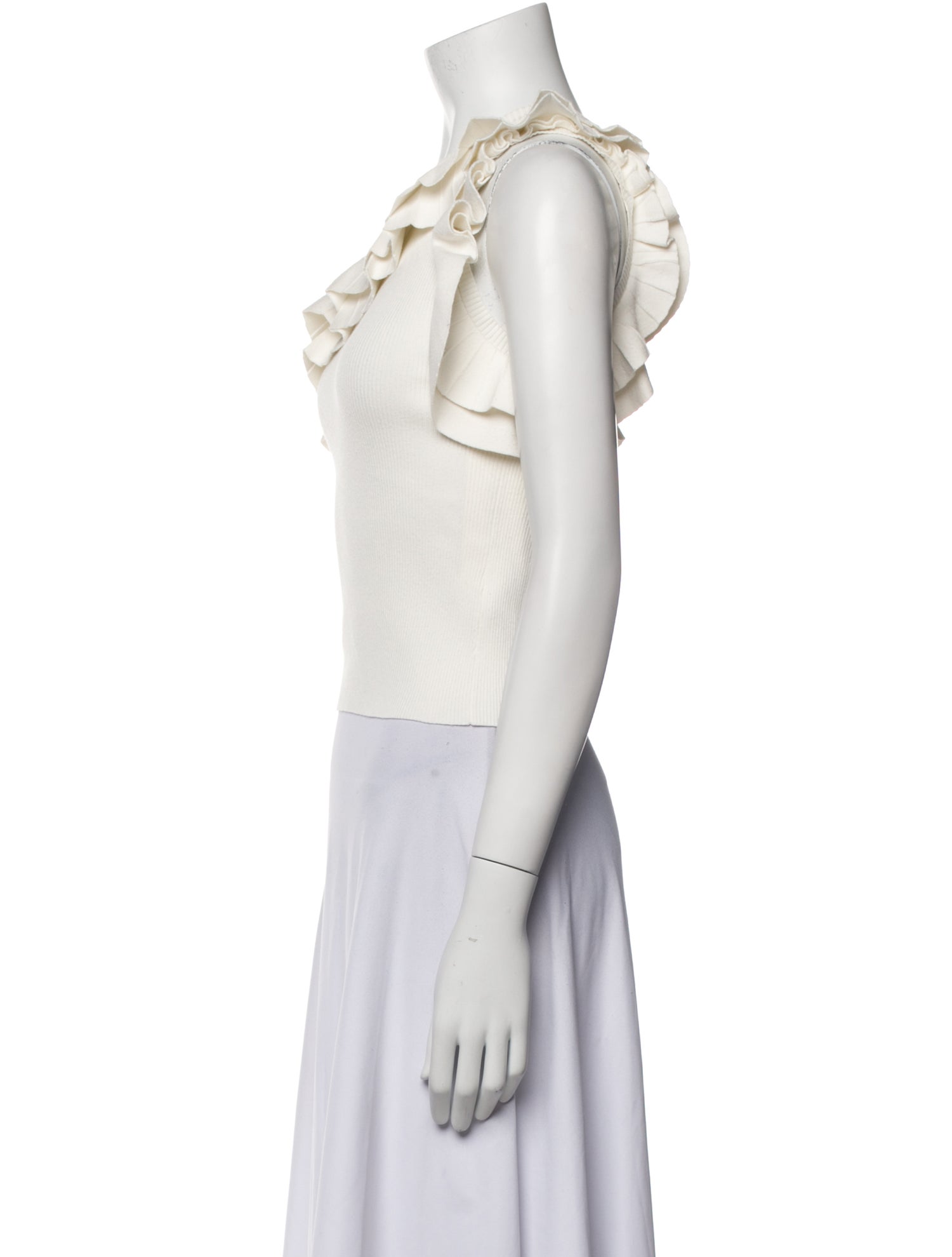 A.L.C. One-Shoulder Sleeveless Crop Top