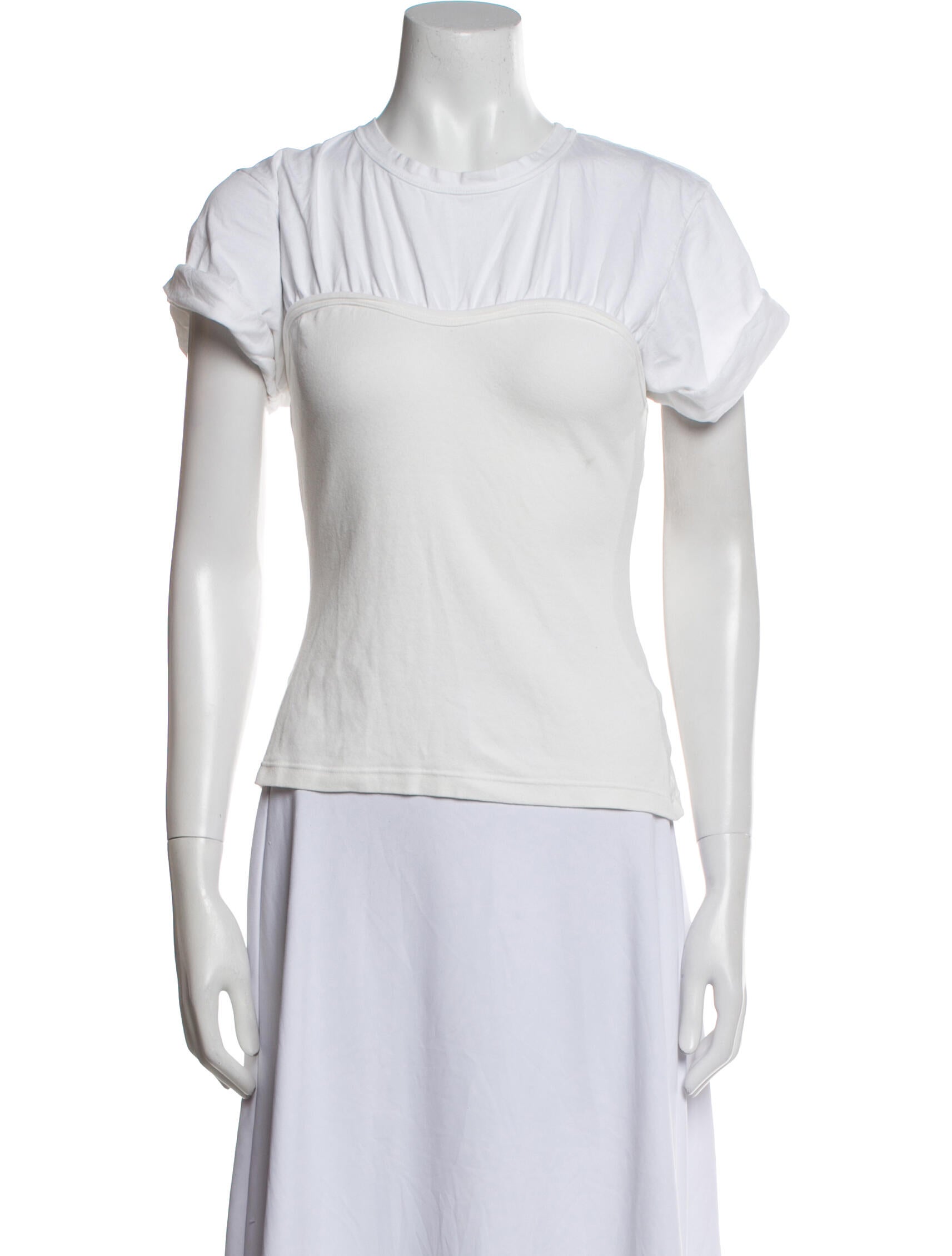 A.L.C. Bateau Neckline Short Sleeve Top