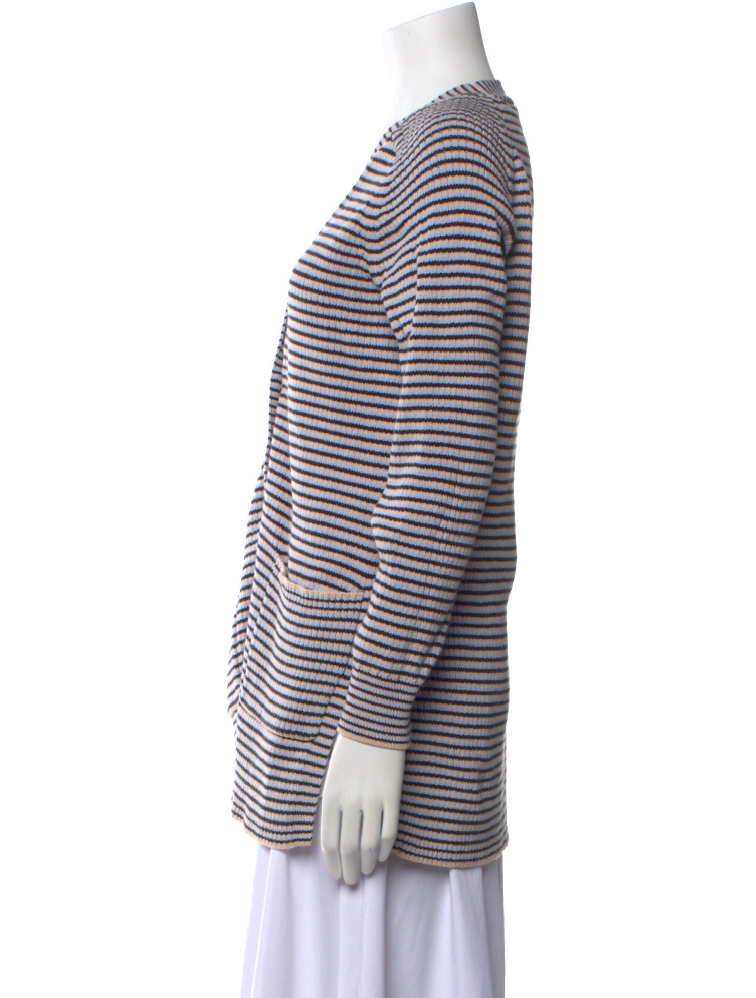 A.L.C. Striped V-Neck Sweater