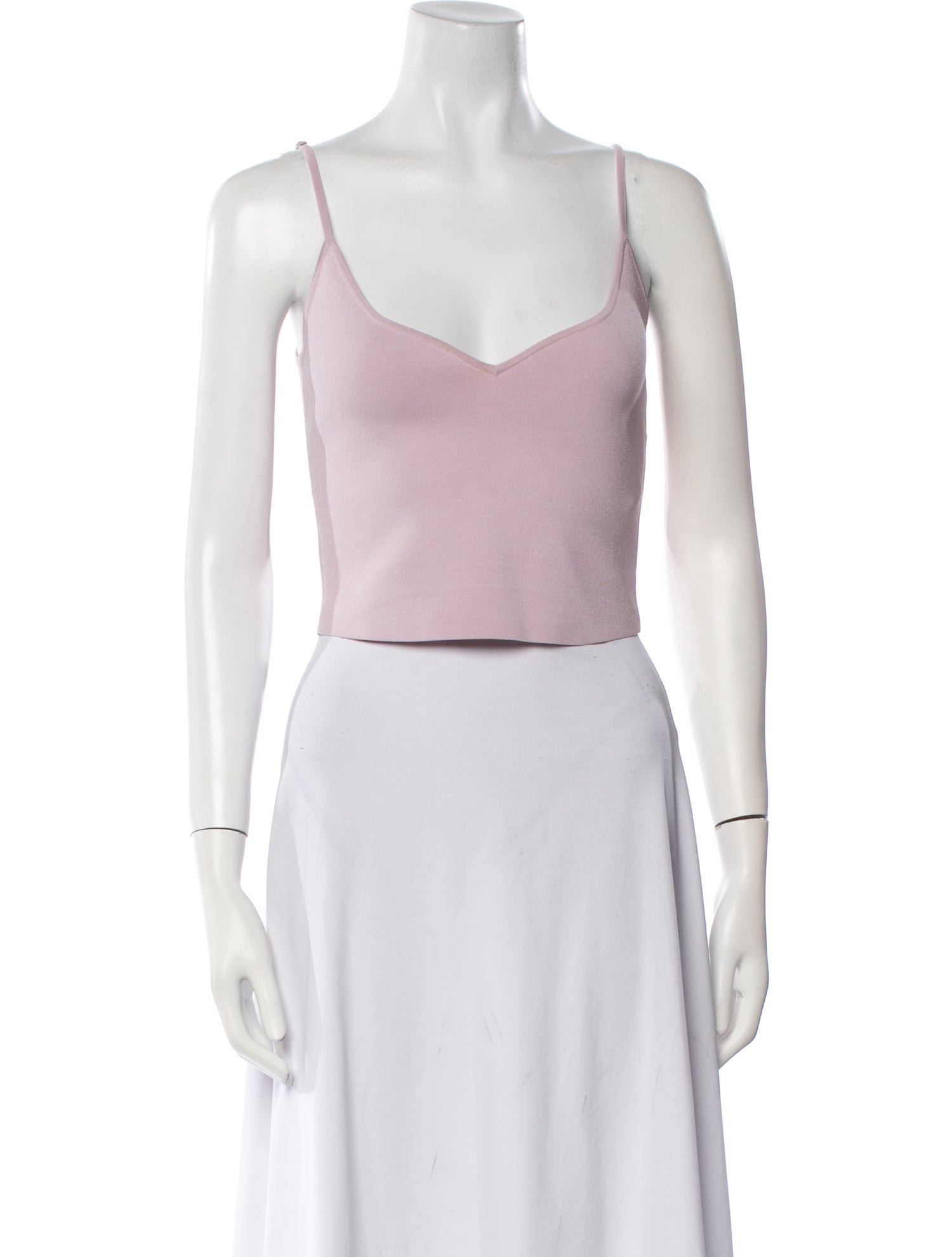 A.L.C. Square Neckline Sleeveless Crop Top