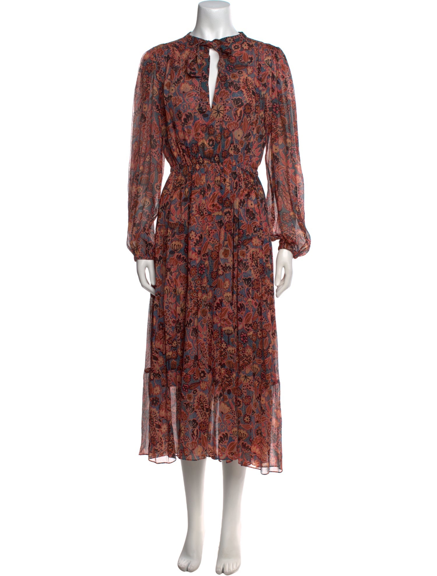 A.L.C. Silk Midi Length Dress