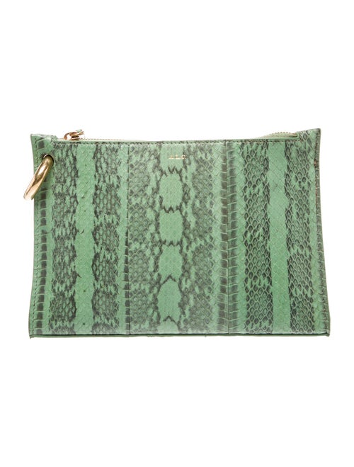 A.L.C. Embossed Leather Clutch
