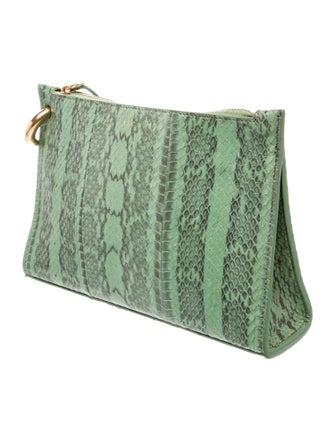 A.L.C. Embossed Leather Clutch