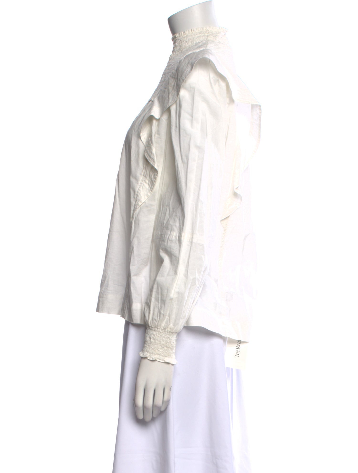 A.L.C. Mock Neck Long Sleeve Blouse