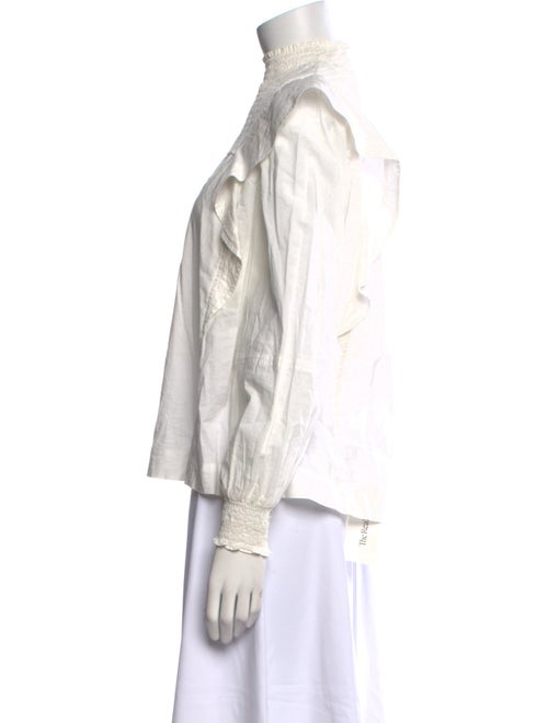 A.L.C. Mock Neck Long Sleeve Blouse