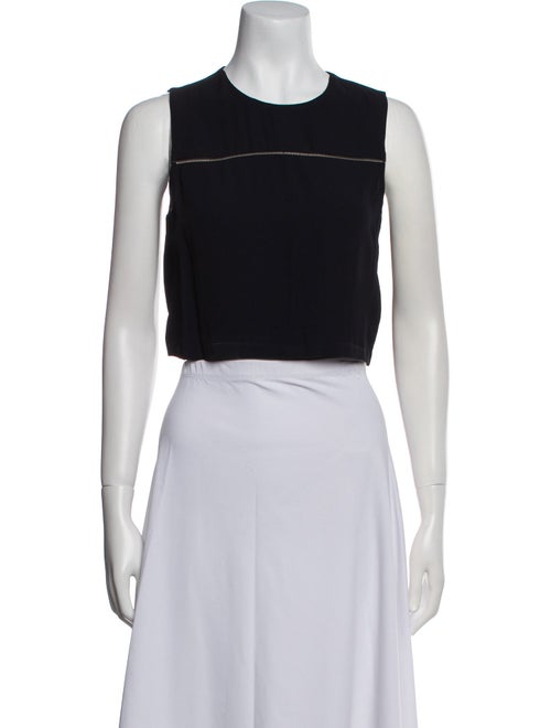 A.L.C. Crew Neck Sleeveless Crop Top