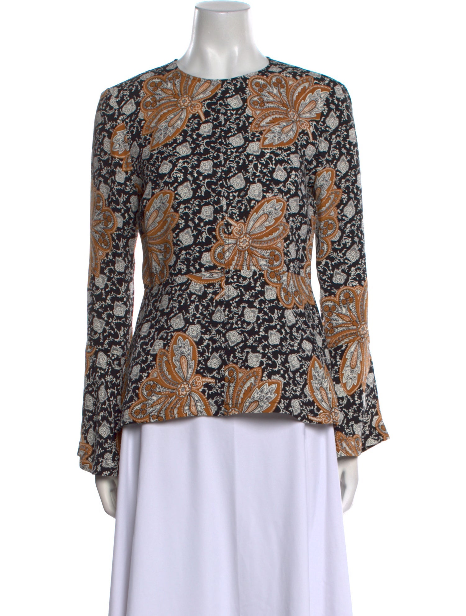 A.L.C. Silk Floral Print Blouse