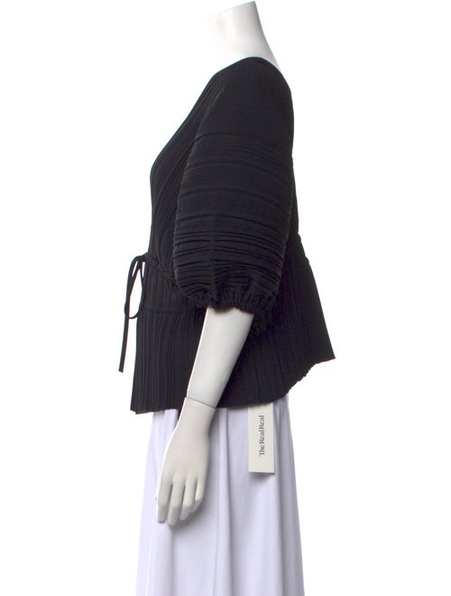 A.L.C. V-Neck Three-Quarter Sleeve Blouse