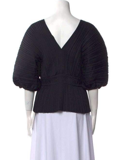 A.L.C. V-Neck Three-Quarter Sleeve Blouse