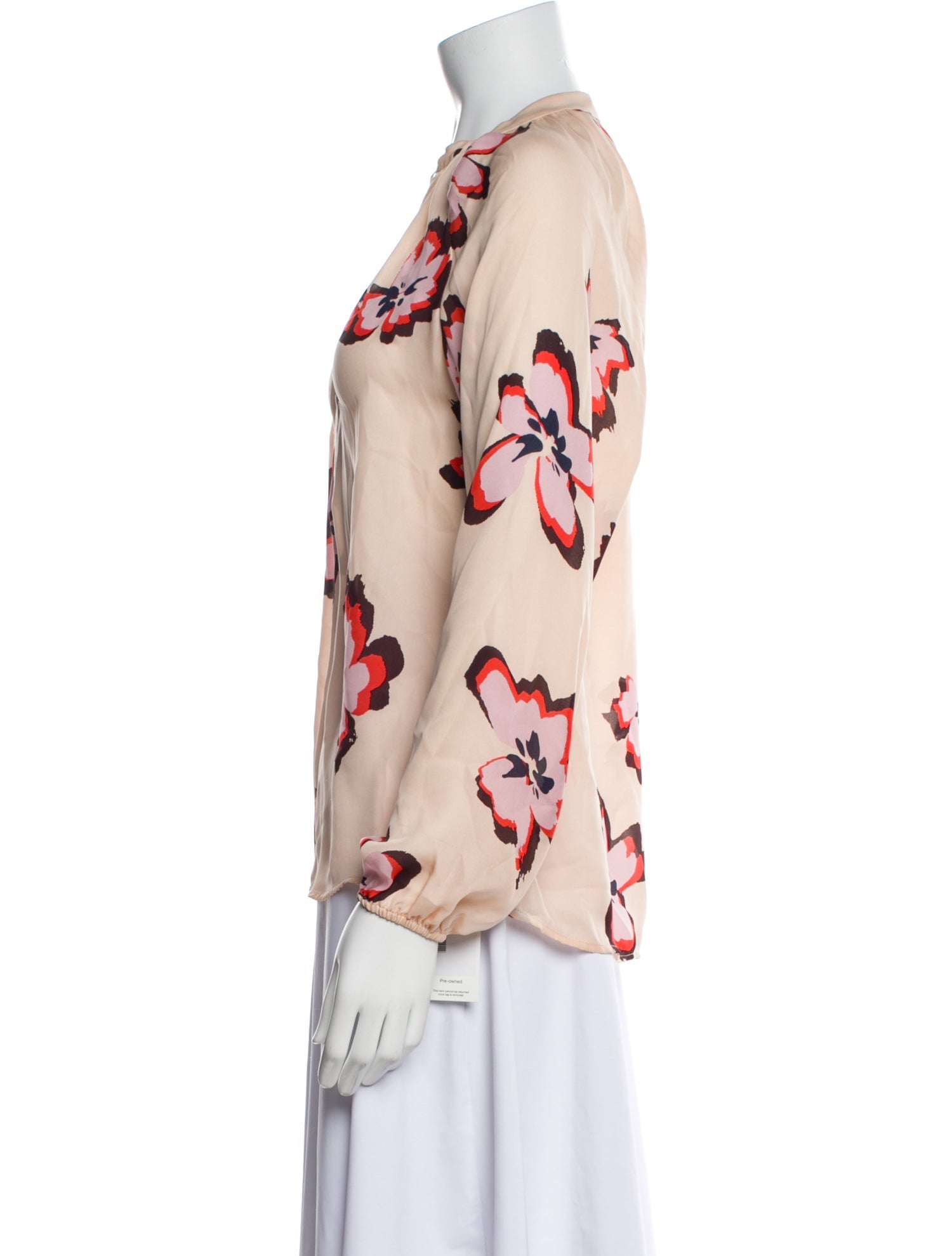 A.L.C. Silk Floral Print Blouse