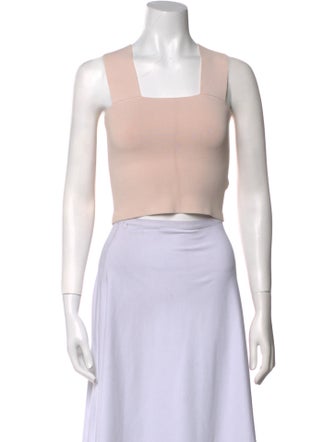 A.L.C. Square Neckline Sleeveless Crop Top