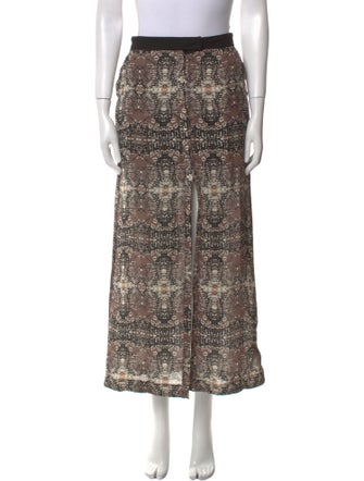 A.L.C. Silk Midi Length Skirt
