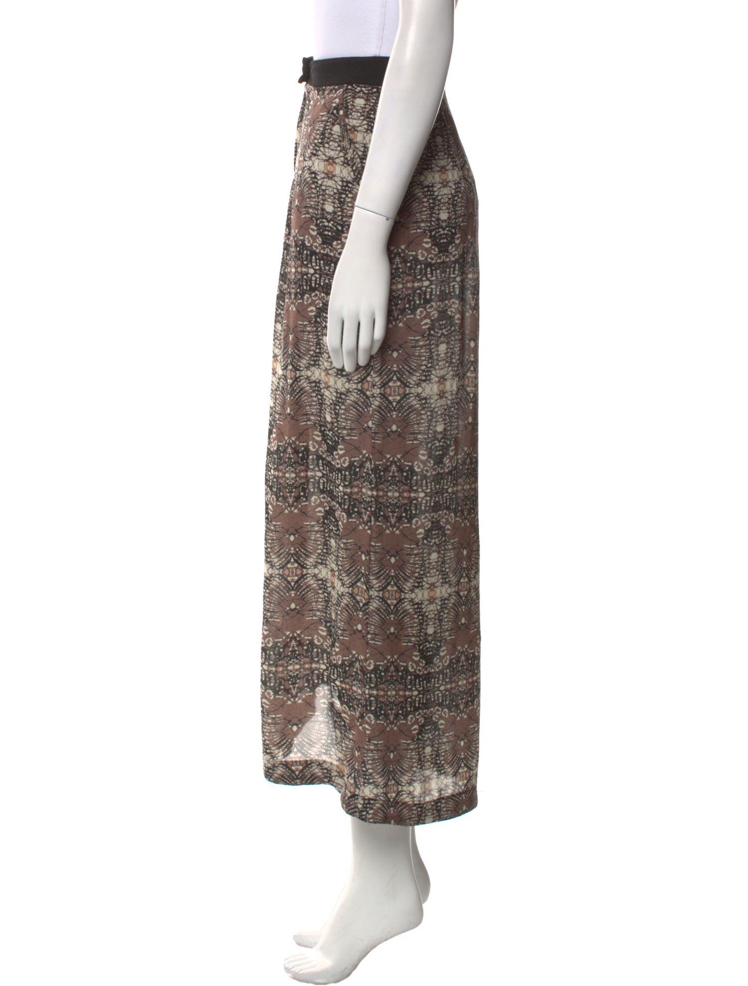 A.L.C. Silk Midi Length Skirt