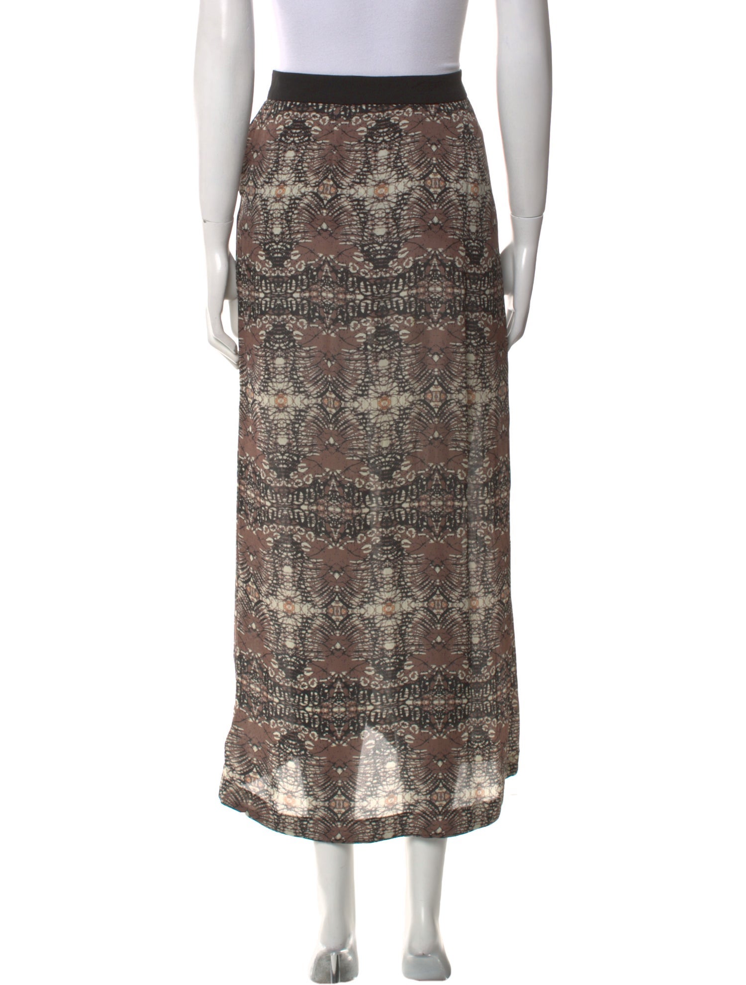 A.L.C. Silk Midi Length Skirt