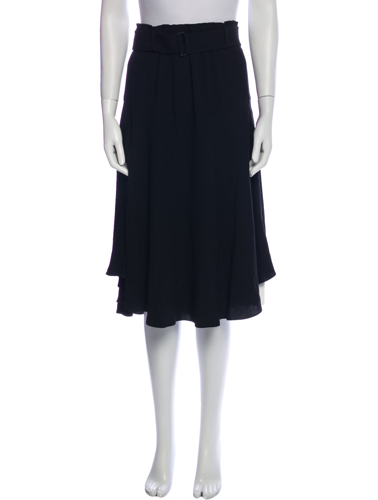 A.L.C. Pleated Accents Midi Length Skirt