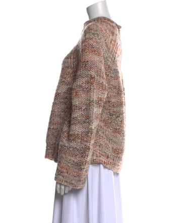 A.L.C. Tweed Pattern Mock Neck Sweater