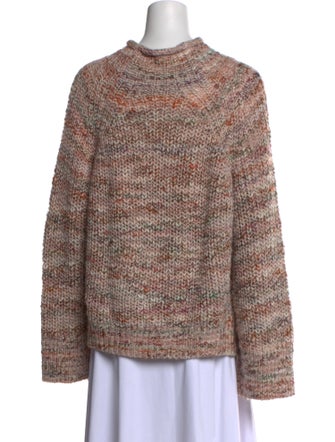 A.L.C. Tweed Pattern Mock Neck Sweater