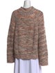 A.L.C. Tweed Pattern Mock Neck Sweater